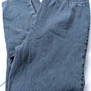 Real Size Jeans Womens Plus Size 2XP XXLP 2X Petite Pull On Elastic Waist Pants